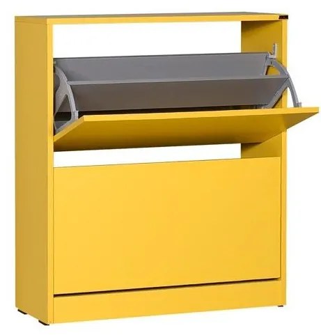 Cipőtároló (cipősszekrény) Shecoletta 5 (sárga). 1108488
