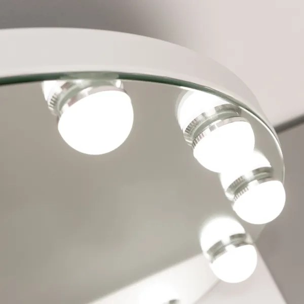 Brilagi - LED állítható smink tükör HOLLYWOOD LED/12W/230V 3000-6500K