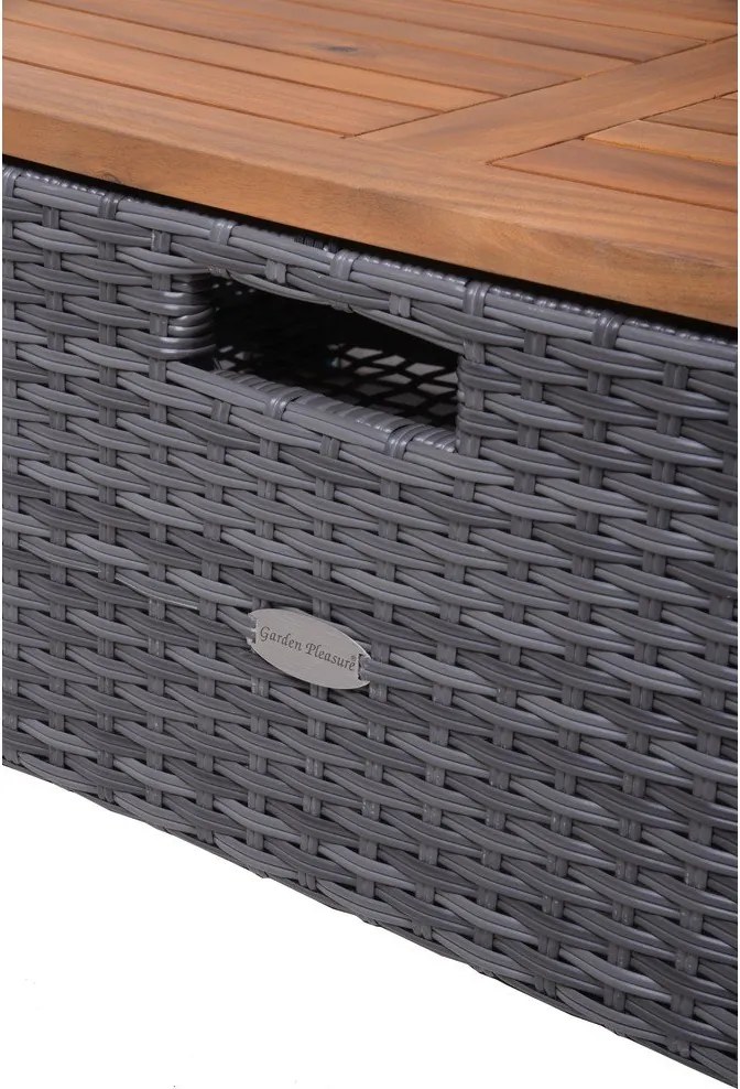 Szürke műrattan kerti kanapé Bari – Garden Pleasure