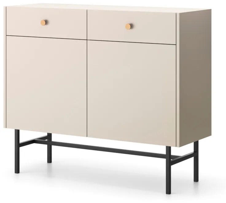 DIMANO komód, 104,4x89,4x39, krém