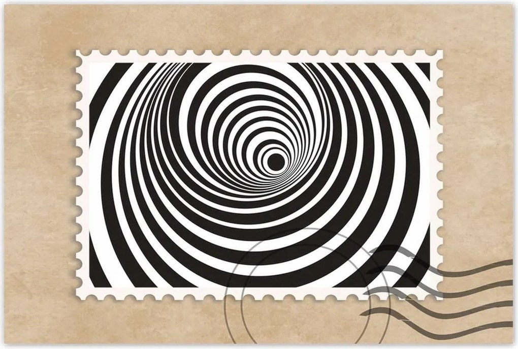 Poszterek 60x40 Alagút 3D hatás Csíkok