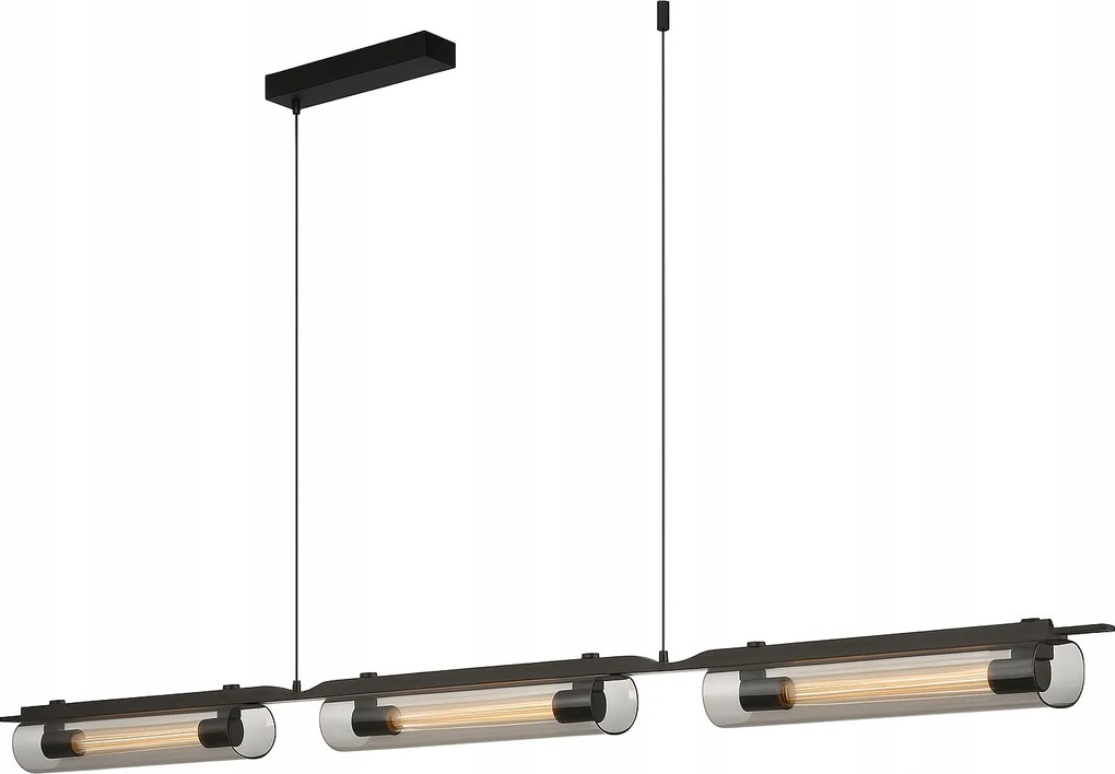 Selena Asztal fölé akasztható lámpa 126 cm Fekete