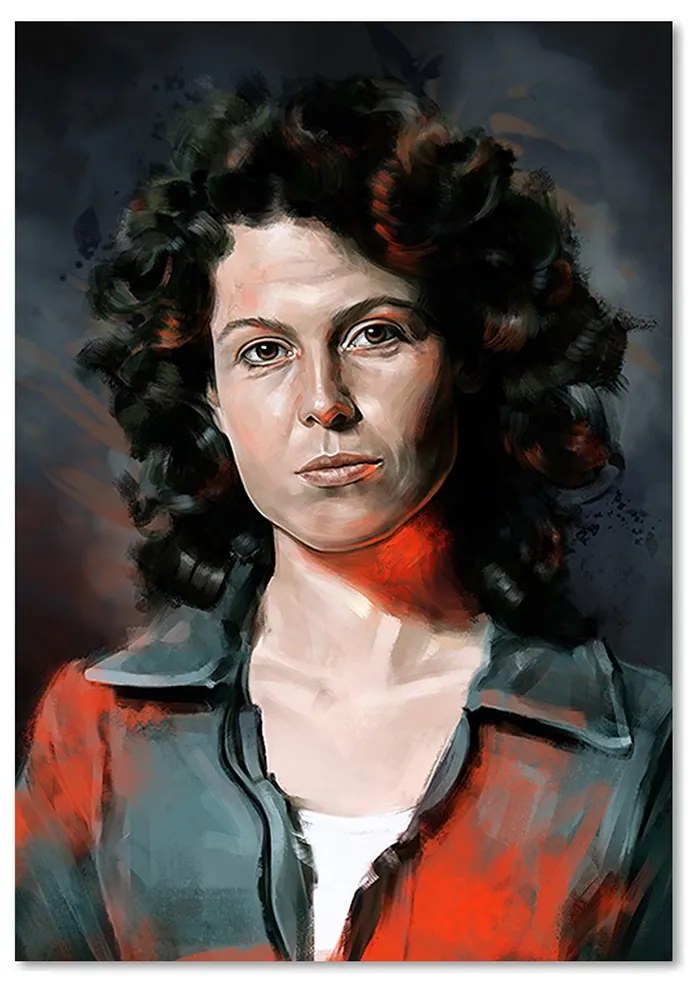 Gario Vászonkép A nyolcadik utas: a Halál, portré Ellen Ripley - Dmitry Belov Méret: 40 x 60 cm