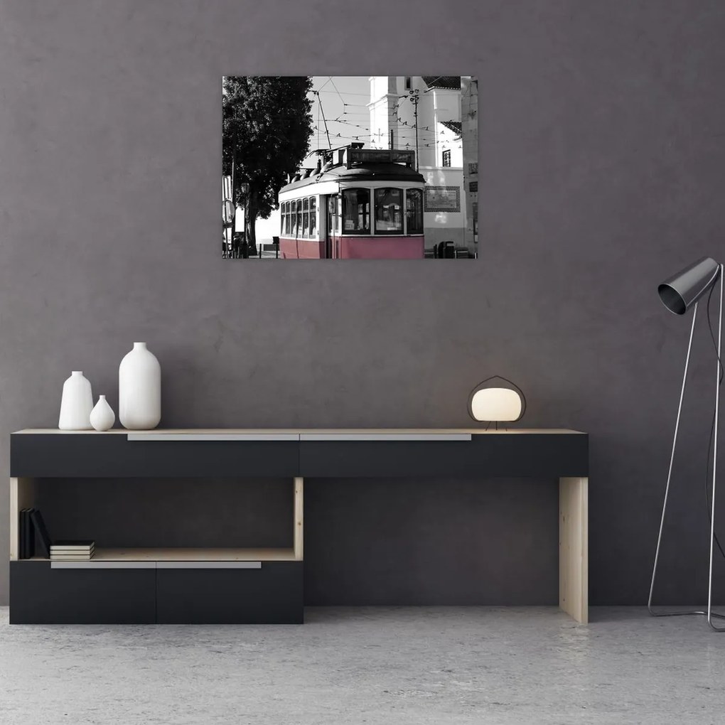 Üveg kép - Villamos (70x50 cm)