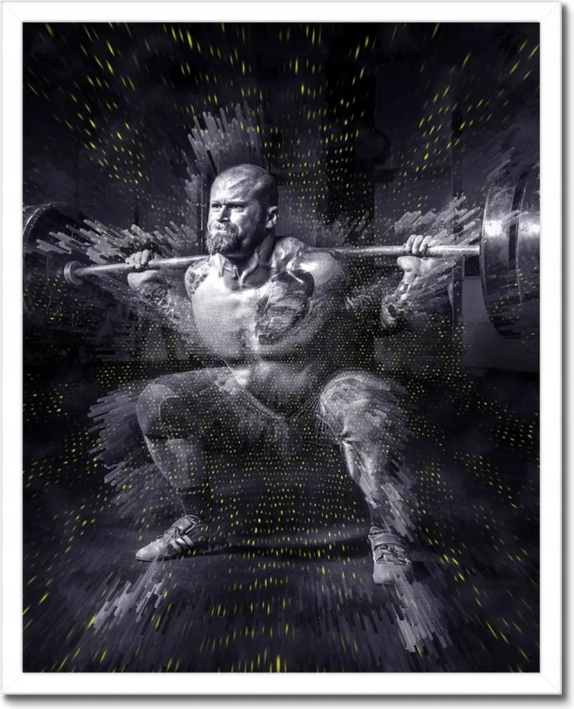 Poszterek keretben 40x50 Strongman Edzőterem Erő
