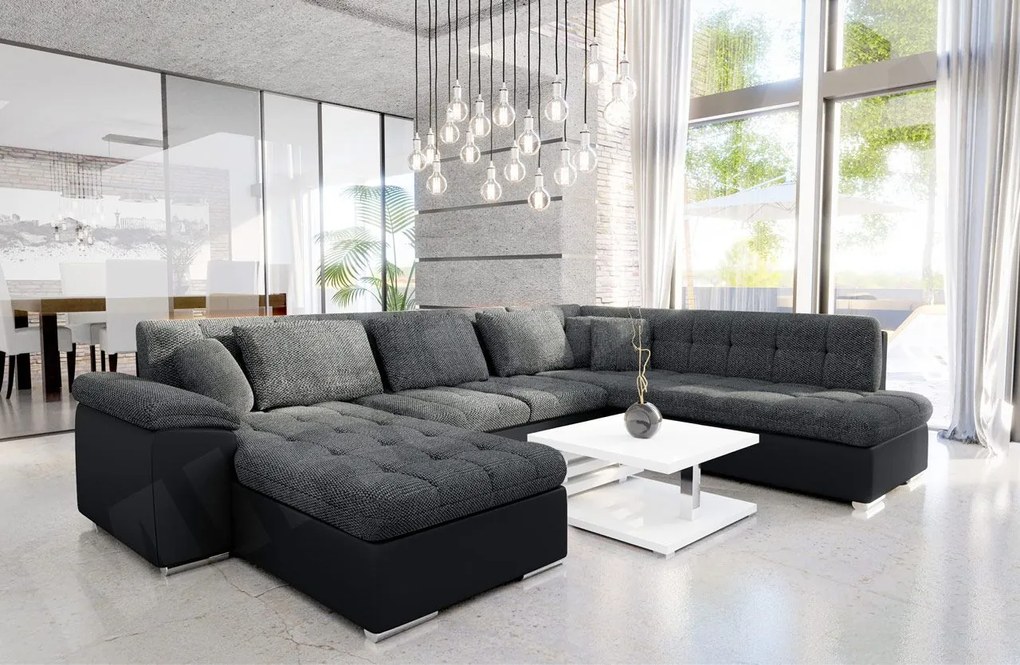 Sarok ülőgarnitúra Talia (B)  (öko-bőr soft 011 + majorka 03). 1058148