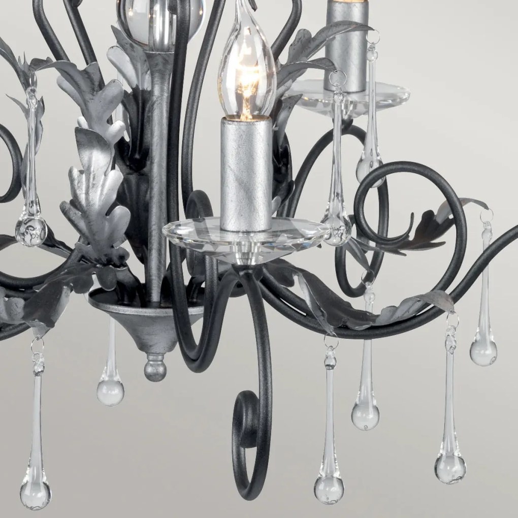 Elstead Lighting AMARILLI AML5-BLK-SILVER Csillár 5x60W/E14