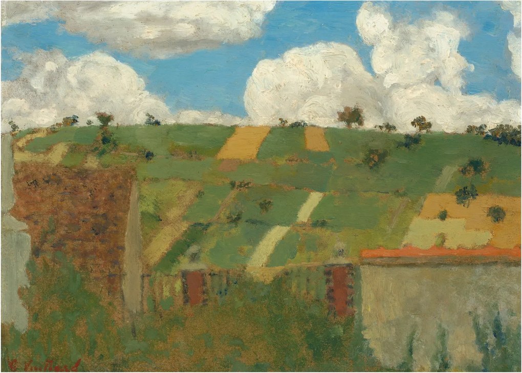 Üveg kép - Edouard Vuillard, Landscape of the Ile de France, reprodukciók (70x50 cm)