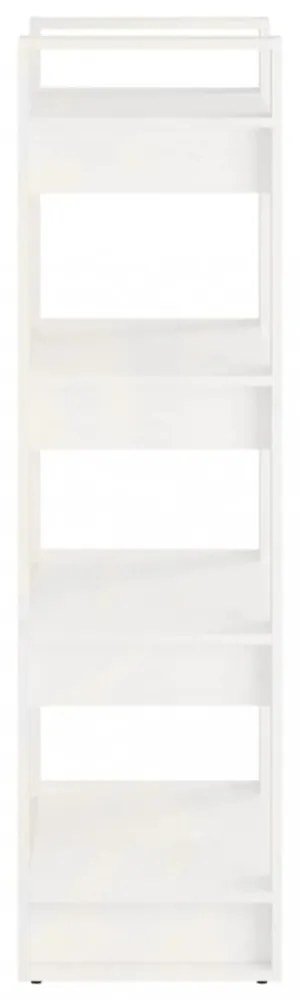 fehér tömör fa könyvszekrény/térelválasztó 60 x 35 x 125 cm