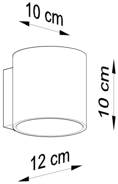 Sollux SL.0566 - ORBIS 1 fali lámpa 1xG9/40W/230V antracit
