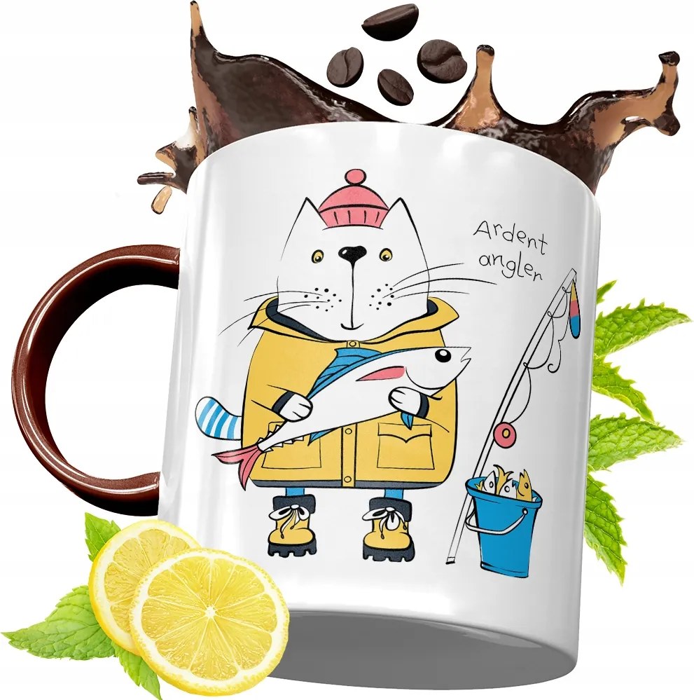 Bordó Bögre Horgászoknak Születésnapra Ajándék fényképes nyomtatással