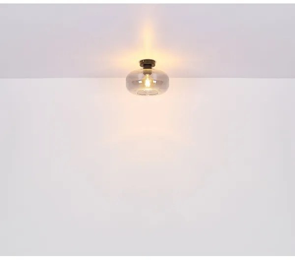 Globo 15566D - Felületre szerelhető csillár GIUSEPPE 1xE27/40W/230V átm. 28 cm szürke