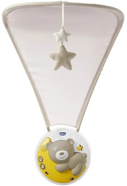 Chicco - Kiságy projektor dallammal 3in1 NEXT2MOON 3xAA szürke