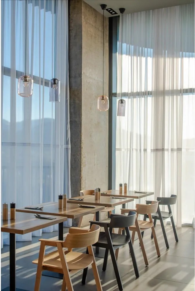 Fekete tölgyfa karfás étkezőszék Flip – Gazzda