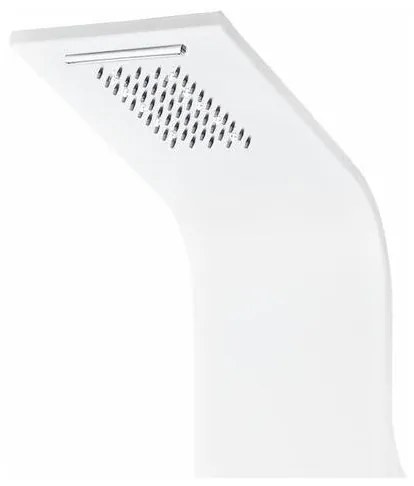 Verona White termosztátos zuhanypanel, rozsdamentes acél, LED