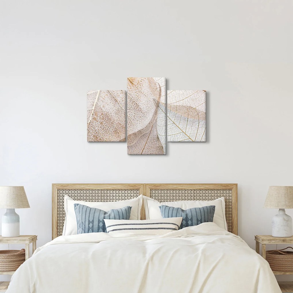 Kép - Bézs levelek (90x60 cm)