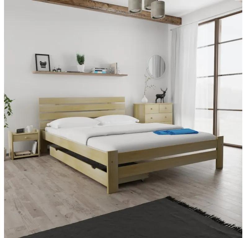 PARIS magasított ágy 160x200 cm, fenyőfa Ágyrács: Ágyrács nélkül, Matrac: Somnia 17 cm matrac