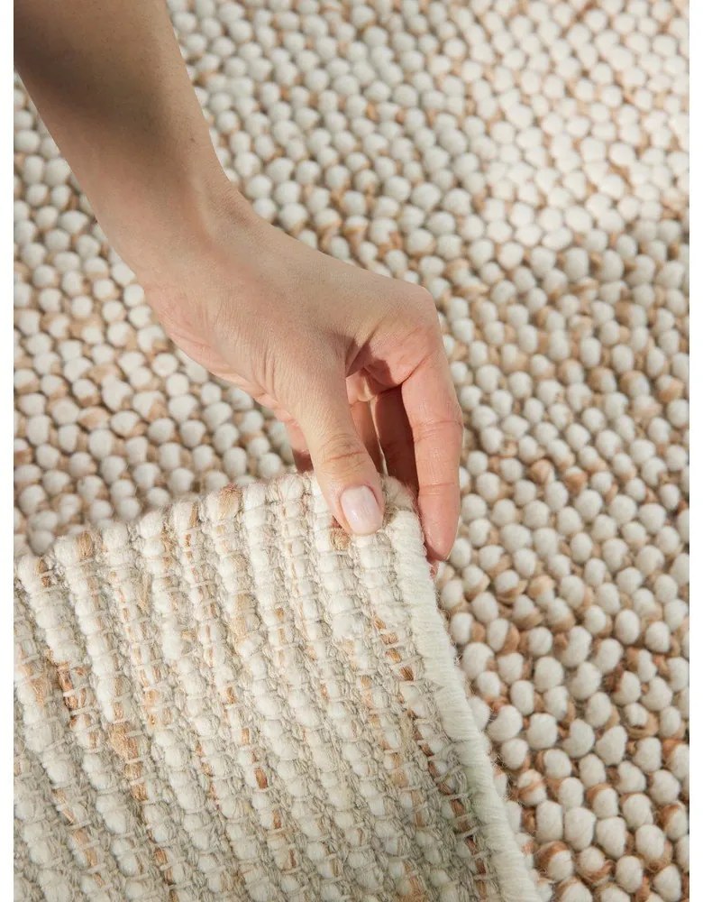 Bézs kézi szövésű gyapjúkeverék szőnyeg 120x180 cm Peas – Villeroy&amp;Boch