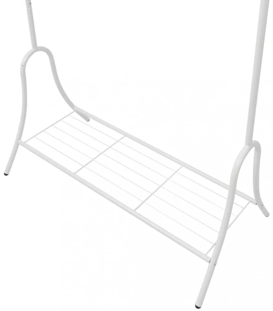 vidaXL acél ruhatartó fehér