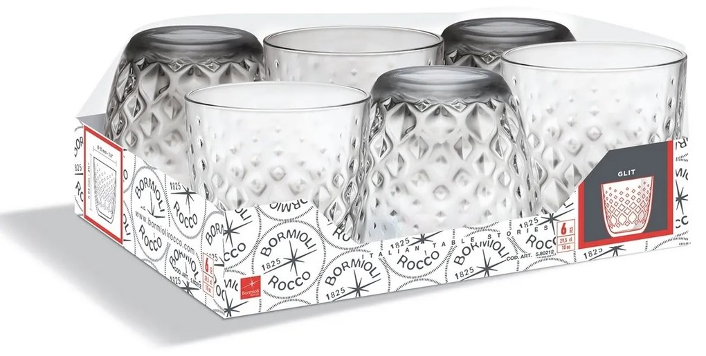 Bormioli Rocco Glit 6 db-os pohárkészlet , 300 ml, 300 ml