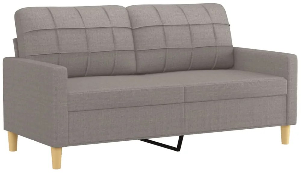 kétszemélyes tópszínű szövet kanapé 140 cm