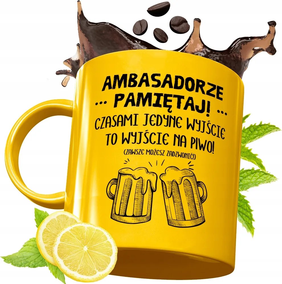 Prémium Arany Bögre Nagykövetnek Ajándék Nyomtatott Fotóval