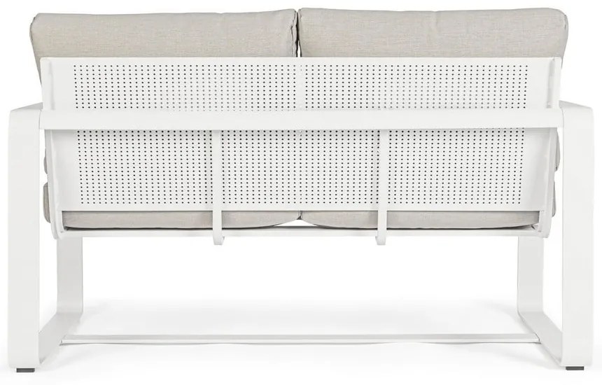 Fehér alumínium kerti kanapé Merrigan – Bizzotto