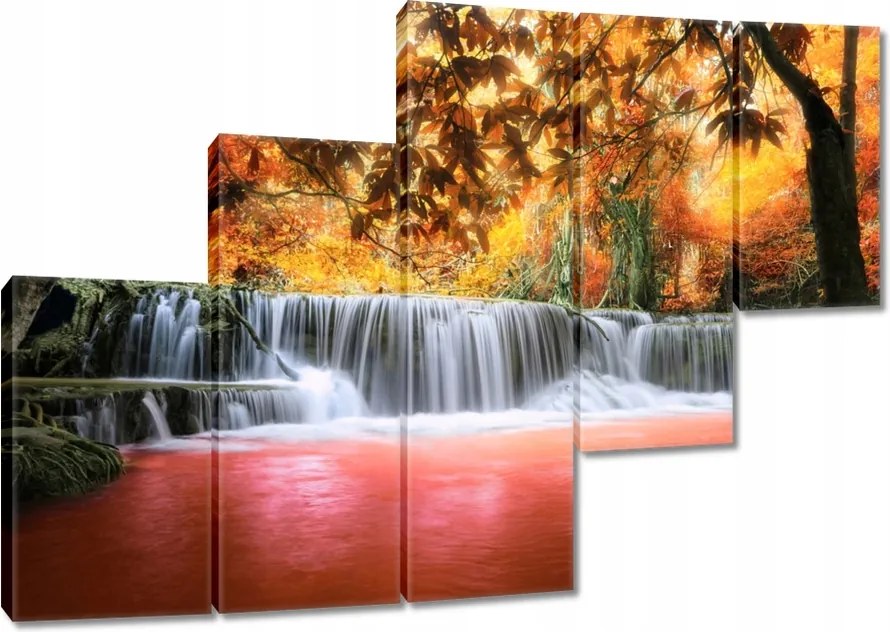 Vászonkép 150x105 Narancssárga vízesés