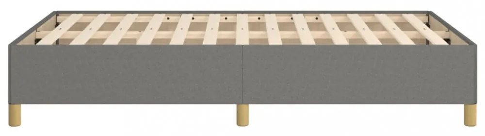 sötétszürke szövet ágykeret matrac nélkül 120x200 cm