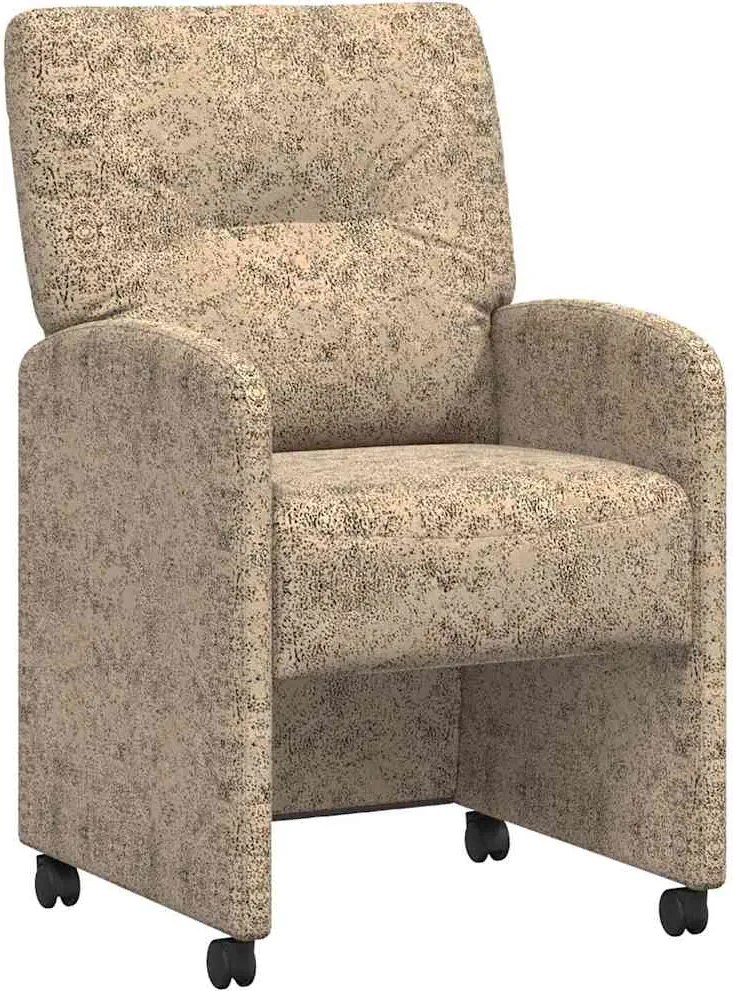 vidaXL Kerekes Étkező Székek 2 pcs Világosszürke 57 x 67 x 95 cm