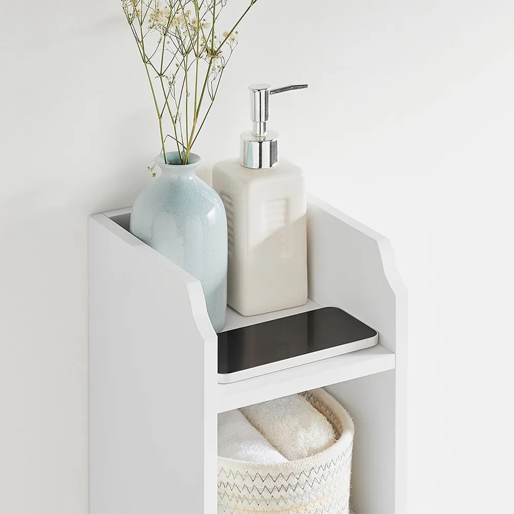 Helytakarékos fürdőszoba szekrény 18x20x80cm