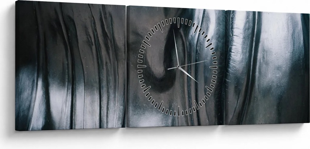 Kép - Acél arc (órával) (90x30 cm)
