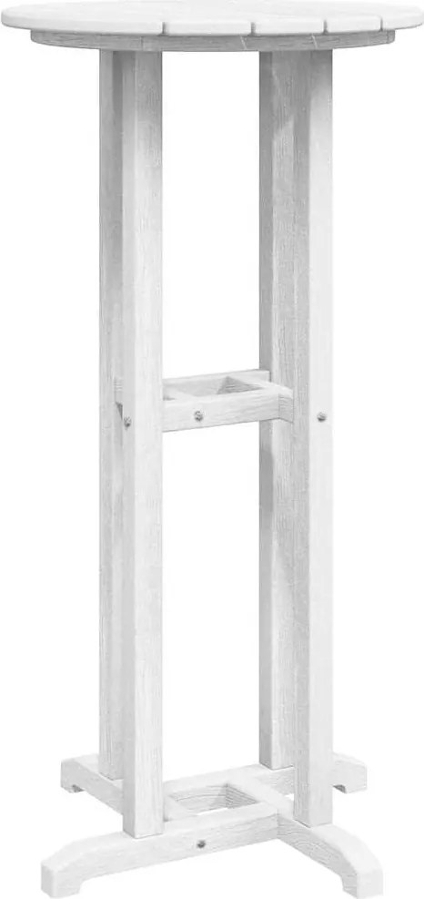 vidaXL Bárasztal Fehér 55 x 55 x 107 cm Polietilén