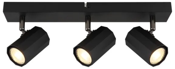 Globo 57918-3B - Spotlámpa JAMES 3xGU10/25W/230V fekete