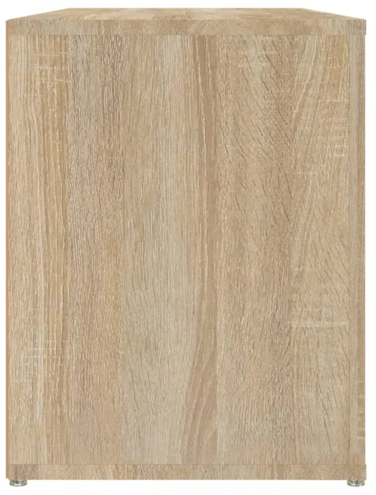 sonoma tölgy színű szerelt fa cipőtartó 100x35x45 cm