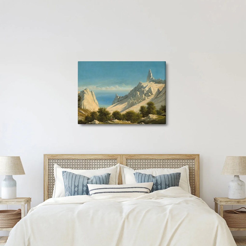 Kép - Georg Emil Libert, View of Sommerspiret, the Cliffs of Møn, reprodukciók (70x50 cm)