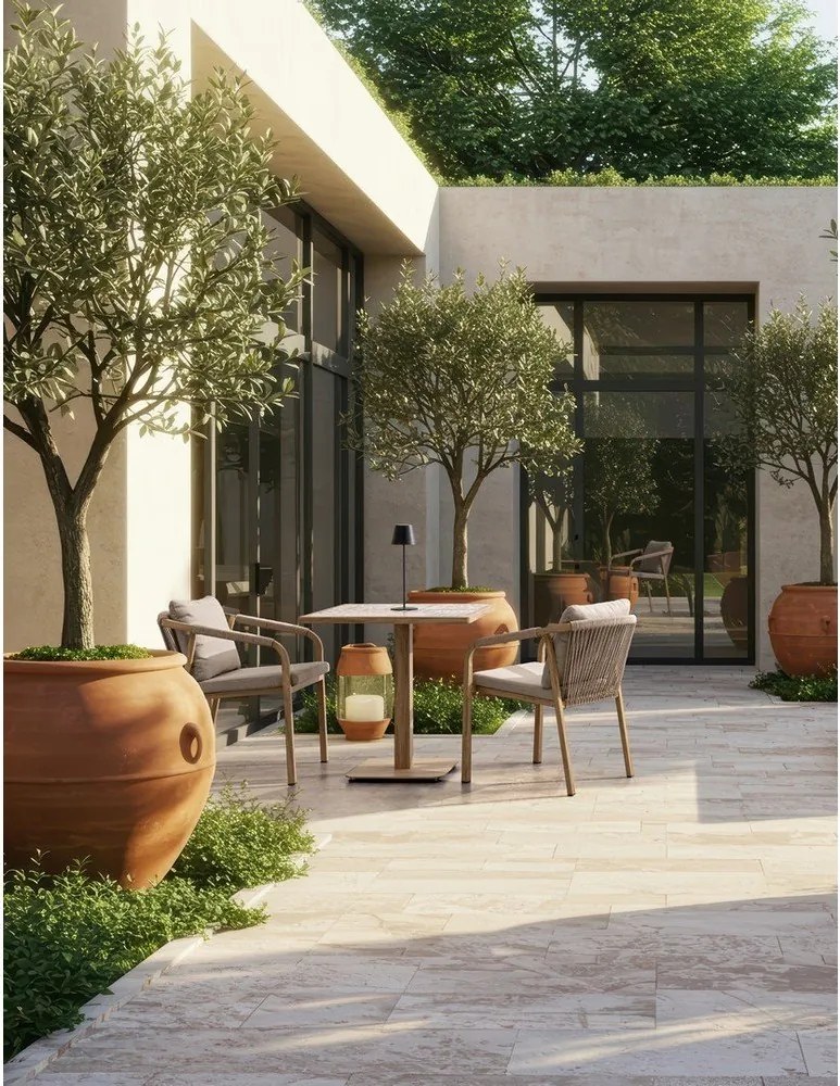 Acél kerti kisasztal 73x73 cm Kalimera – Bizzotto