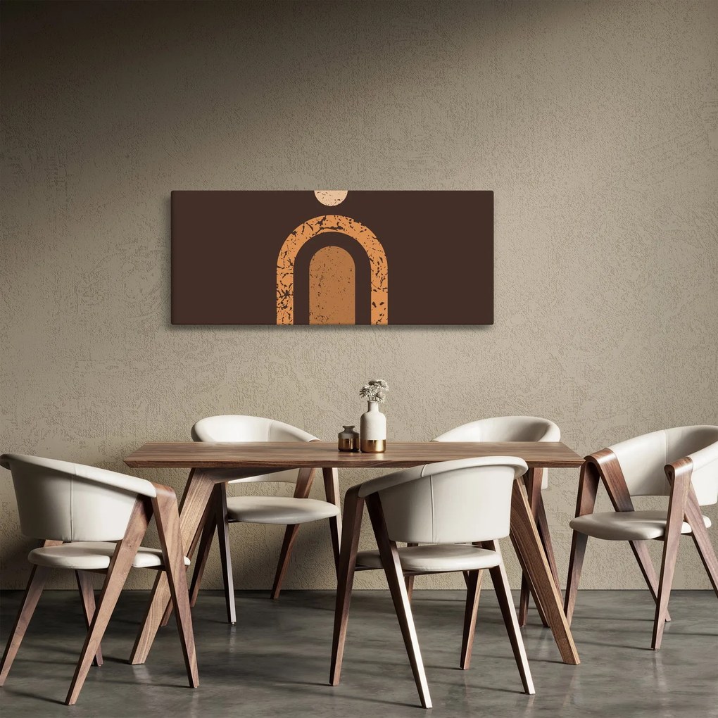 Kép - Narancssárga ívek N⁰3 (120x50 cm)