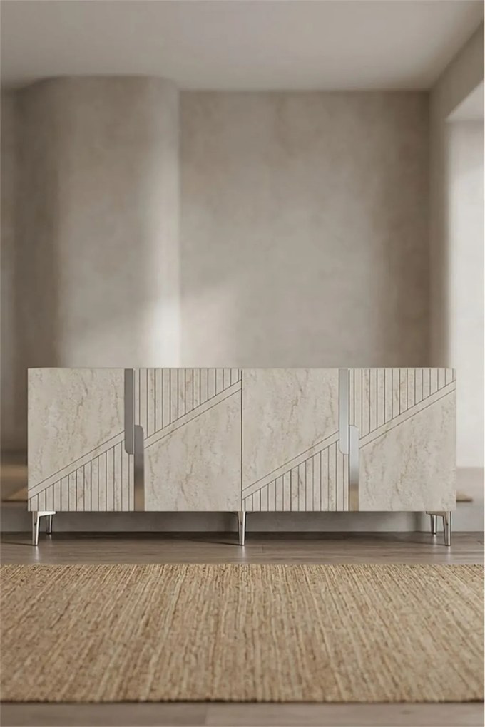 Evva 150 - Anthracite, Travertine, Silver