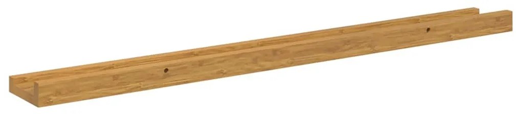 vidaXL Falpolc polcokkal tárolóval 4 pcs Bézs 80 x 9 x 3 cm Faanyag