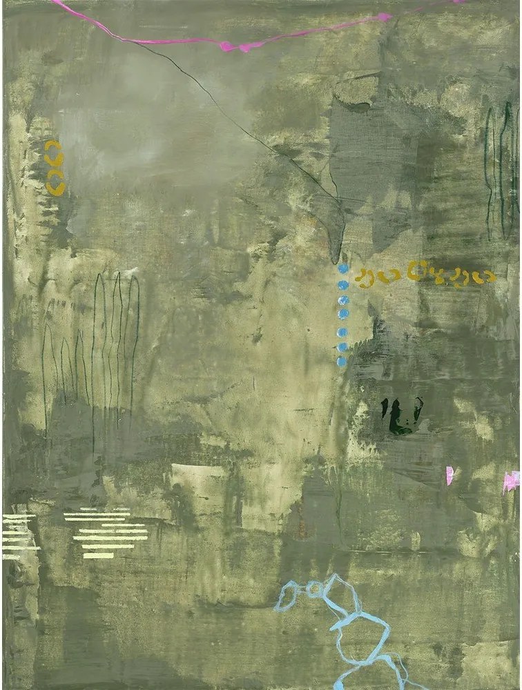 Kézzel festett vászon kép 88x118 cm Green Petite – Malerifabrikken