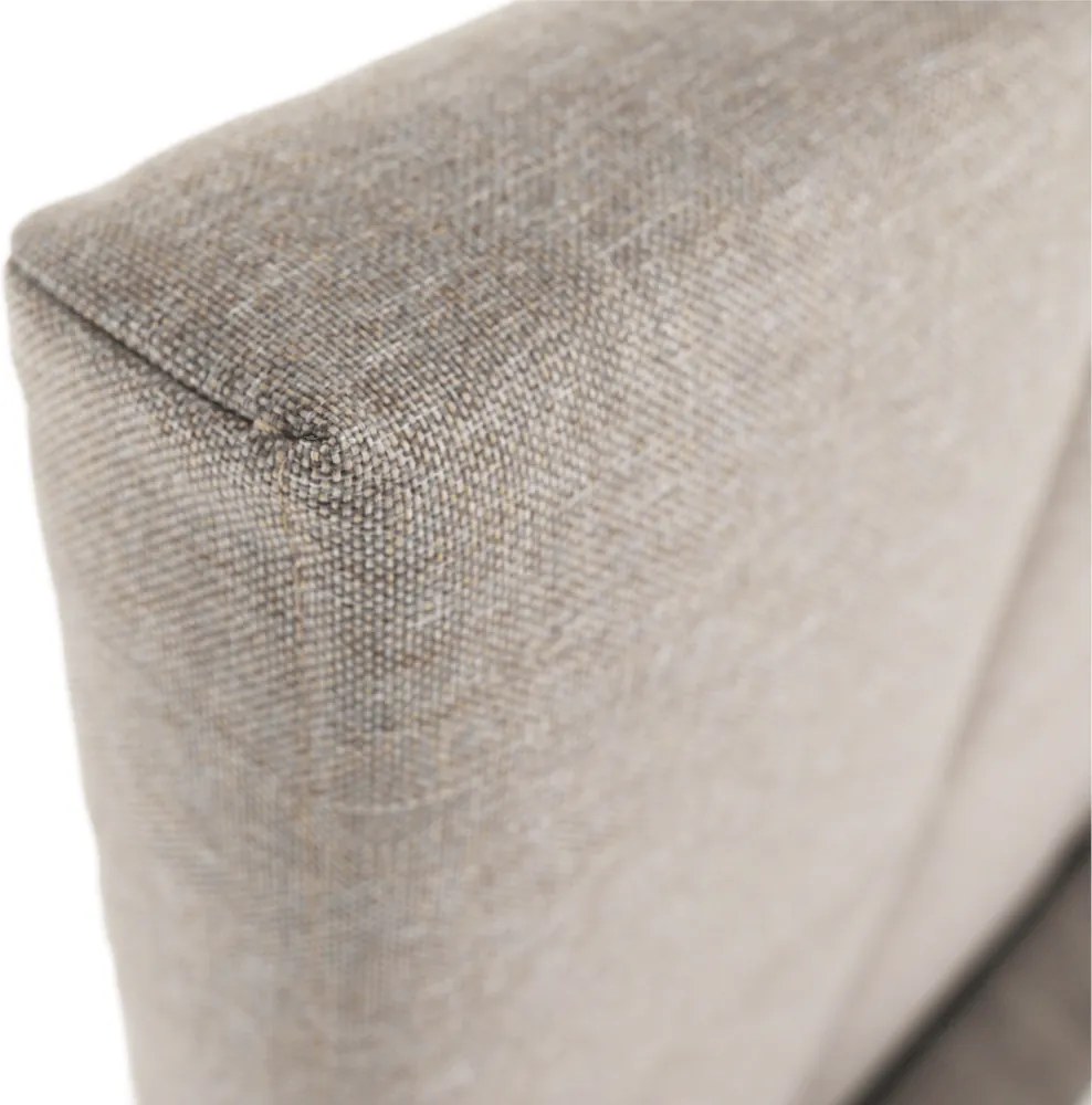 Boxspring típusú ágy 180x200, szürkésbarna taupe, FERATA TV KOMFORT