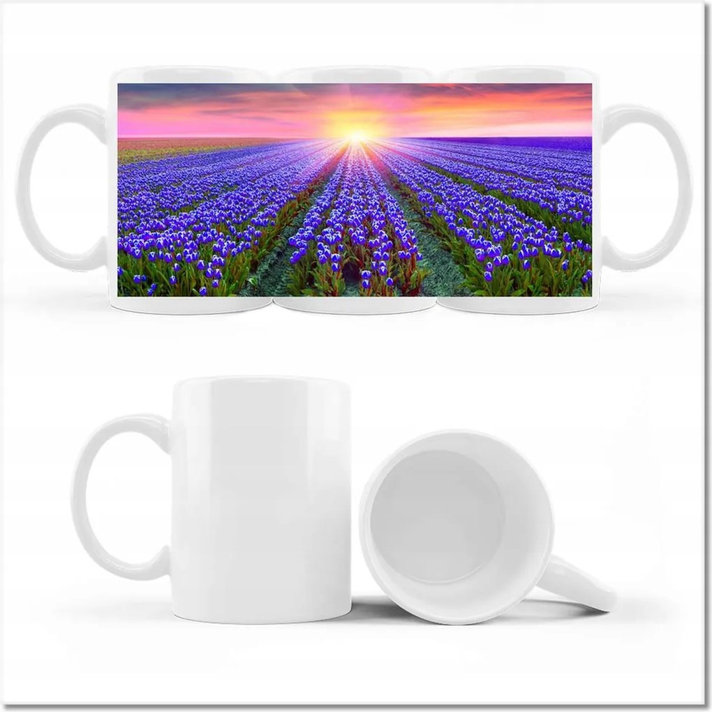 Fotó bögre Tulipán tenger Tulipánok