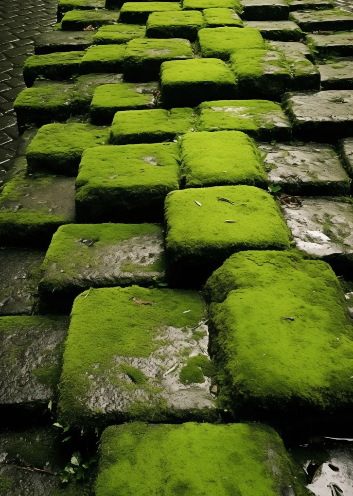 Poszter 64x90cm Zöld Mozaik