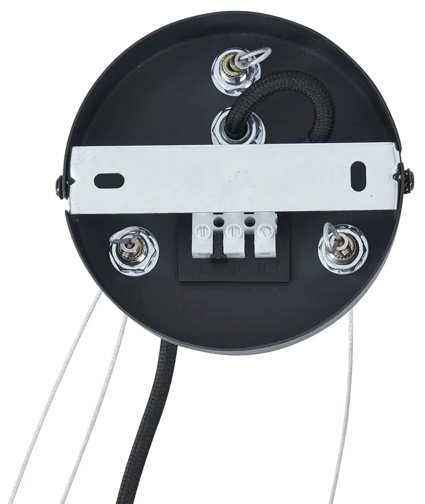 Modern függőlámpa fekete 6-lámpás - Jeana Circle