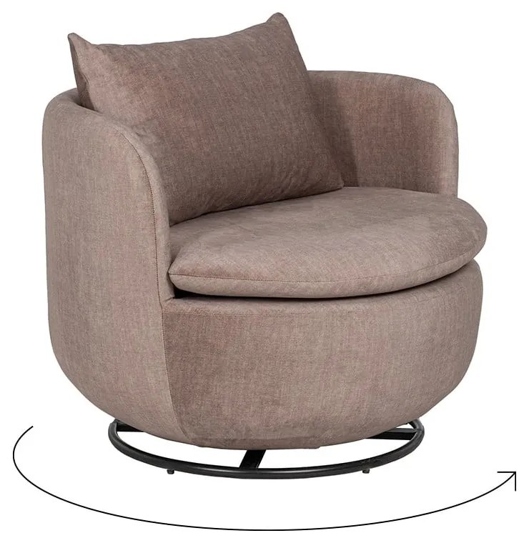 Világosbarna fotel – Ixia