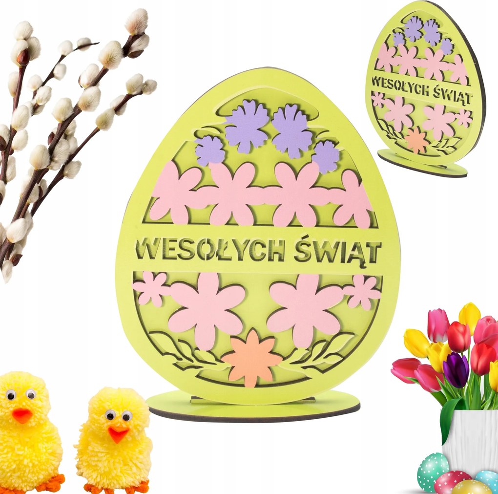 Nagy Tojás Fa Húsvéti Tojás Ünnep Tavaszi Dekoráció