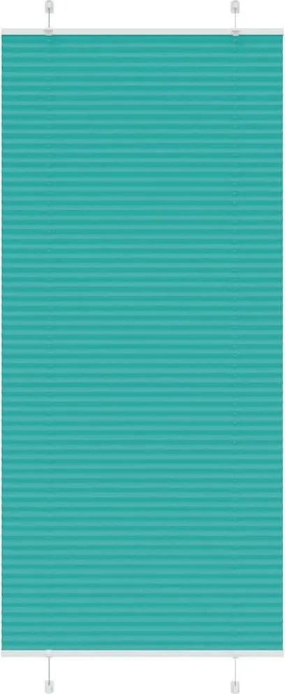 vidaXL pliszírozott redőny Benzinzöld 100x200 cm szövetszélesség