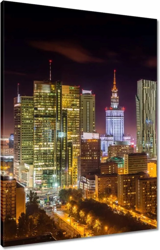 Vászonkép 60x80 Város éjszaka