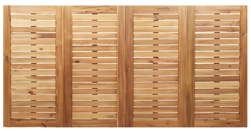 kültéri étkezőasztal 180x90x75 cm tömör akácfából